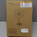 Brightown-Christmas-Tree-Topper-Star-Lighted, 3D Snowflake Snow Cool White Christmas Tree Star Topper with Lights Built-in 15 Bulbs Plug in Vintage Classic Indoor New Year Xmas Decorations Ornaments