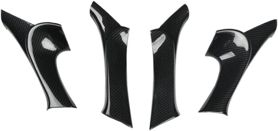 4Pcs Carbon Fiber Interior Door Armrest Panel Trim For Lexus IS F 250 350 2006 2007 2008 2009 2010 2012 2013