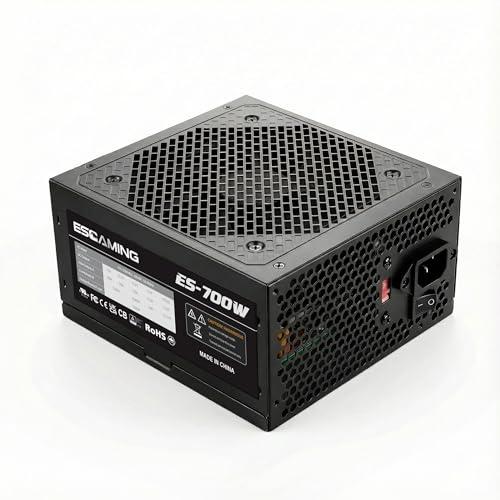 700W ATX Power Supply,120mm Cooling Fan,115V/230V Manual Voltage Switch, Non-Modular Design for Desktop PC Gaming