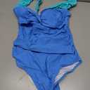 Womens One Piece Swimsuits Tummy Control Bathing Suits Modest Full Coverage Swimsuit Wide Straps Swimwear (M)