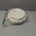 COLOSUS 60pcs Ivory Plastic Plates -Elegant Plastic Plates,Heavy Duty Cream Disposable Plates for Party Include 30 pcs Dinner Plate and 30 pcs Dessert Plate for Wedding/birthday/baby shower (Iovry)