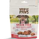 Whole Paws, Grain-Free Dog Jerky Treats, Baked Salmon Recipe, 5 Ounce (EXP 06/30/26)