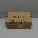 ZURIN Women's Rhinestone Bow Heels Square Toe Clear Heeled Sandals Slingback High Heels Dress Party Evening Prom Crystal Shoes, 7