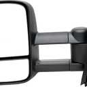 Dorman 955-1849 Driver Side Manual Door Mirror - Folding Compatible with Select Chevrolet / GMC Models, Black