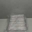 10 Pack Refrigerator Pantry Organizer Bins, Stackable Fridge Organizer Bins with Lids, Clear Plastic Food Storage Bins for Kitchen, Countertops, Cabinets, Fridge, Drinks, Fruits, Vegetable, Cereals