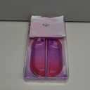 PlayVital Protective Case for Nintendo Switch 2 with Stand | Ultra-Slim Dockable Hard Shell, Split Joycon Cover, Button Caps & Thumb Grips | Clear Series, Clear Atomic Purple Rose