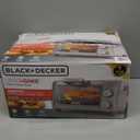 BLACK+DECKER Crisp 'N Bake Air Fry Countertop Convection Toaster Oven, Medium Capacity, 4-Slice, 5-in-1, Fits 9 Pizza, 30-Min Timer, Bake, Broil, Air Fry, Toast, Keep Warm, Stainless Steel