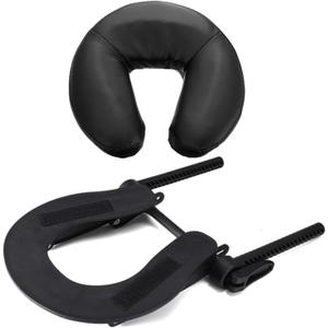 Universal Massage Table Face Cradle & Cushion, Adjustable Massage Chair Spa Bed Headrest & Face Pillow Support, Elastic Memory Foam Face Pillow Set Massage Table Accessories Massage Equipment