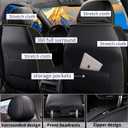 DISUTOGO Front Seat Covers for Mazda CX-5 2013-2023 2024 2025 2026: Car Seat Covers Leather Waterproof Automotive Seat Covers Car Seat Cushion (Black,Only Front 2 Seats)