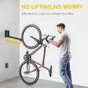 monTEK Swivel Bike Wall Mount, No Heavy Lifting Required Bike Wall Mount, Bike Hangers for Garage, Space-Saving Bike Rack Garage, Easy to Load and Unload, Bike Hanger Can Hold Up to 77 lbs, 4 Pack