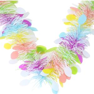 Easter Garland, 33FT Tinsel Garland for Home Indoor Party Holiday Decor (Easter Egg)