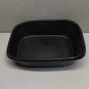 Arm & Hammer Simply Recycled Plastic Cat Litter Pan, Made in USA, Easy to Clean, Large Durable Litter Box, Black