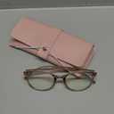 miyya Blue Light Blocking Glasses Women, Fashion Round Transparent Anti Blue Light Glasses with Anti Eyestrain & UV Glare