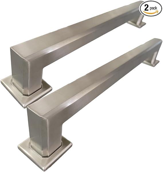 Handicap Grab Bars, Octagon 2 Pack 18 Inch Shower Grab Bar for Seniors, 304 Stainless Steel ADA Grab Bars for Bathtubs and Showers, Toilet, Safety Shower Handles for Elderly, Disabled (Brushed Nickel)
