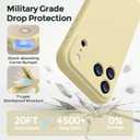 Ktele Magnetic for iPhone 17 Pro Case [Compatible with Magsafe] [Premium Silicone Satin-Smooth Touch] Slim Shockproof Anti-Scratch Microfiber Lining Case, 6.3 inch, Creamy Yellow