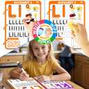 Preschool Learning Activities Educational Workbook, 62 Reusable Pages Pre Kindergarten Workbooks, Number Letter Tracing Books for Kids, Autism Learning Materials, ABC Busy Book for Kids Ages 3-7