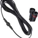 Extension cable for string lights,66 Ft Waterproof Extension Cable 2 Pin Plug Power Connection Wire