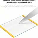 Small Glass Cutting Board(8x12 inch),Clear Tempered Glass Cutting board for Kitchen,Silicone Grip, Non-Slip, Heat-Resistant,Dishwasher Safe