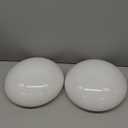 2 Pcs 6'' White Mushroom Ceil Lamp Shade Actual 5-1/2'' Fitter Mushroom Light Globes Light Fixture Cover Lampshade Replacement for Pendant Light Home Bedroom Living Room Decoration