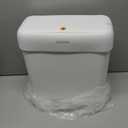 MOPALL Small Bathroom Garbage Can with Lid, 2.6 Gallons / 10 L Slim Plastic Garbage Bin with Pop-Up Lid, Mini Waste Basket Can Dog Proof for Kitchen, Bedroom, Office, Laundry, Toilet, Rv, White