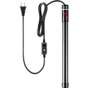 MQ Titanium Alloy 300W Aquarium Heater for Salt and Fresh Water, Digital LED Display Submersible Heater with External Thermostat Controller, for Fish Tank 50-60 Gallon