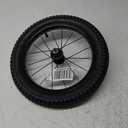 JOYSTAR 12 14 16 18 20 Inch Kids Bike Front Wheels Replacement Bicycle Wheels with 12-20 Inch Solid Air Rubber Tire & Inner Tube Don't Fit Huffy Bike Black & White