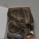 REECHO Hair Extensions, 11PCS Clip in Hair Extensions 24" Long Straight hair extensions HE005 Natural Soft Synthetic Hairpieces for Women  Ash Brown with Platinum Blonde Highlights