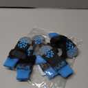 KOOLTAIL Anti Slip Dog Socks to Prevent Licking and Slipping, Winter Warm Pet Shoes Booties for Hardwood Floors, Adjustable Extra-Thick Grip Dog Boots & Paw Protectors,Small (Blue)