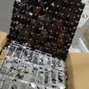 Shimmer Wall Backdrop Black Square Sequin Wall Panel Backdrop Decor for Wedding, Anniversary, Birthday, Party, 36 Panels
