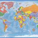 24x36 World Classic Premier Wall Map Poster (Laminated)