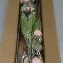 VIERENA 6 Pcs Faux Silk Peony Artificial Flowers for Vase -27", Bulk Fake Peonies Branches with Stems for DIY Bouquet Centerpieces Wedding Fillers Arrangements Shower Decorations (Blush Pink)