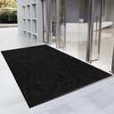 4 x 6 Front Door Mat Indoor Outdoor Entrance, Commercial Floor Mat Heavy Duty Dirt Trapper Entryway Doormat, Custom Size Non Slip Rubber Backing Welcome mat, Door Mat for High Traffic Area