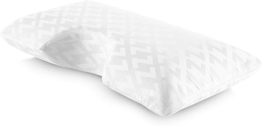 MALOUF Tencel Shoulder Cutout Pillow Replacement Cover - Elegant Design - Cool Feel - for Sensitive Skin - Eco Friendly Process - Hypoallergenic, King