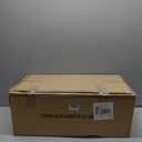 QBA 2 Pack 4FT Prelit Flocked Christmas Tree, Slim Pencil Christmas Tree with 200 Warm White Lights, 190 PVC Branches, Artificial Xmas Tree for Home Office Porch Party Holiday Decoration