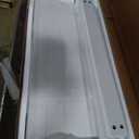 Nicetree Shaker Barn Door Shoe Cabinet, 3 Flip Drawers & 3Tier Adjustable Shelves, Ultra Slim Freestanding, Modern Rustic Brushed White Farmhouse Shoe Rack for Entryway, Hallway, Foyer & Mudroom White