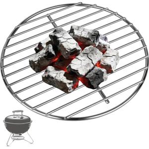 10.5" Charcoal Grate for Weber Charcoal Grills, Round Charcoal Grate for 14'' Weber Smokey Joe Silver&Gold Tuck-n-Carry, Heavy-Duty Steel 7439 Grill Grate for Weber Grill Parts