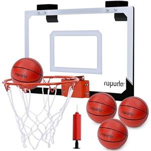 ropoda Indoor Basketball Hoop,Mini Basketball Hoop,Mini Hoop with 4 Balls Over The Door