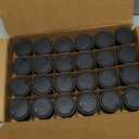 Glass Jars with Lids,Eco-Friendly Cosmetic Containers with Airtight Black Lids & Liners, Multi-Color Options for Cream, Lotion, Body Butter, DIY Skincare Travel Jars (Frosted Black, 2oz)