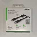 Belkin - BOOST↑CHARGE Braided USB-C 2.0, Fast Charging Cable 100W for iPhone, iPad, MacBook, Samsung, Nintendo Switch 2 & More - Black