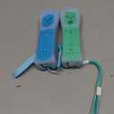 Yosikr Controller for Wii, Remote Controller for Wii with Silicone Case and Wrist Strap Compatible for Wii/Wii U (2 Pack, Blue and Green)