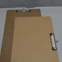 Jspupifip 2 Pack 11x17 Clipboards with Low Profile Clip, Extra Large Wood Clipboard Horizontal Art Drawing Board Vertical Wooden Clip Board Landscape Clipboard for Drawing Office School Supplies