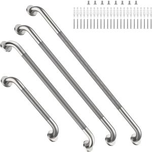 Brushed Nickel Grab Bars 18" 32" 36" 42" Bundle - 1.25" Diameter