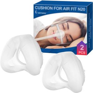 2 Packs Replacement Cushion (L) for AirFit N20, FSA/HSA Eligible, Snug Fit & Softer Wear, Compatible with Original Frame, Great-Value & Durable Replacement Supplies by Everness (L)