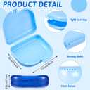 Maxdot 300 Pack Retainer Cases Bulk with Vent Holes, Portable Storage Containers, Multicolor Small Protective Organizer Boxes for Travel Office Home(12 Colors)