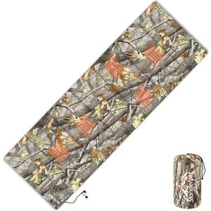 Heated Sleeping Bag pad, 3 Adjustable Temperature Levels, Operated by 5V/2A USB Power Supply(A-Woods, 76" x 24")