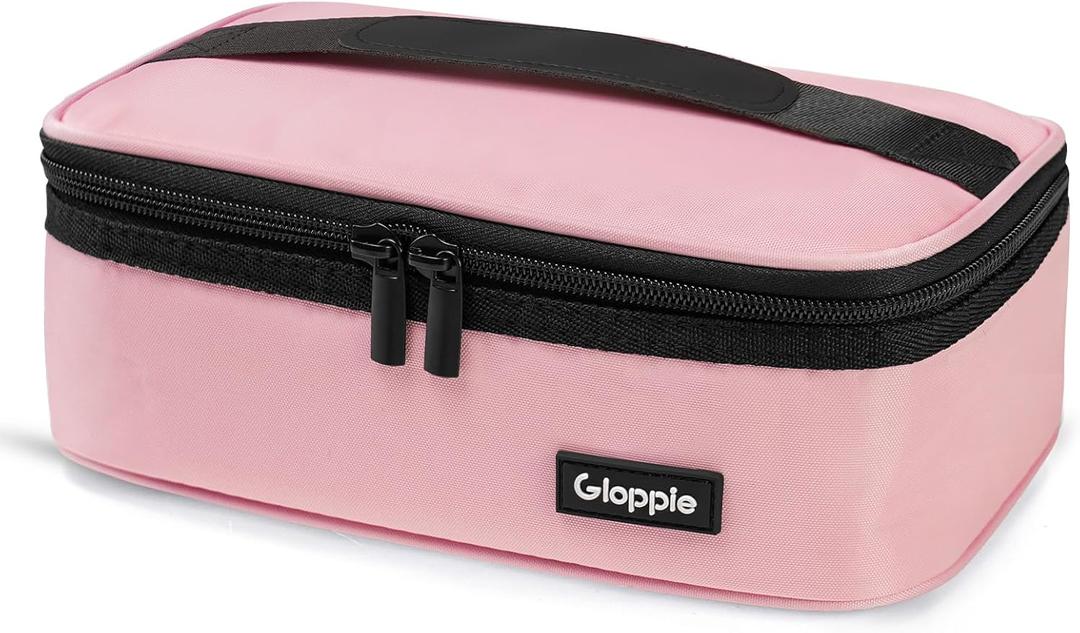 Gloppie Small Lunch Bag - Insulated Lunch Box, Mini Lunchbox Lunch Cooler Bag, Petty Food Containers, Snack Bag, for Adult, Pink