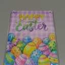 Happy Easter Door Decorations Easter Eggs Bunny Decor Signs Spring Easter Door Hanger Sign Plaque for Wall Home Window Farmhouse Indoor Outdoor Spring Decorations 8 X 10 Inch