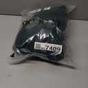 CLOCOR Midi Dresses for Women Casual Fit and Flare A-Line Pleated Swing Dress 3/4 Sleeve V Neck Church Cocktail Dress Dark Green 2XL