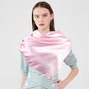 Pukavt 2 Pack 35" Satin Head Scarf for Women Large Square Hair Scarf Silk Like Neck Scarves Fashion Breathable Bandana Scarf for Hair Wrapping and Sleeping