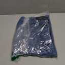 MakeMeChic Women's Maternity Jeans Loose Wide Leg Over The Belly Straight Pregnancy Jeans Denim Pants (X-Large, Blue)